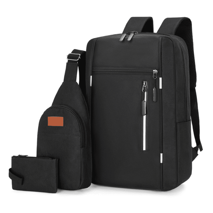 3piece Combo Backpack-(Black) - Image 2