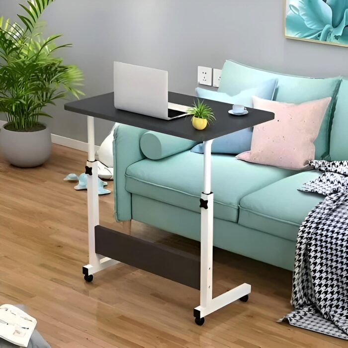 Adjustable and moveable table-Black
