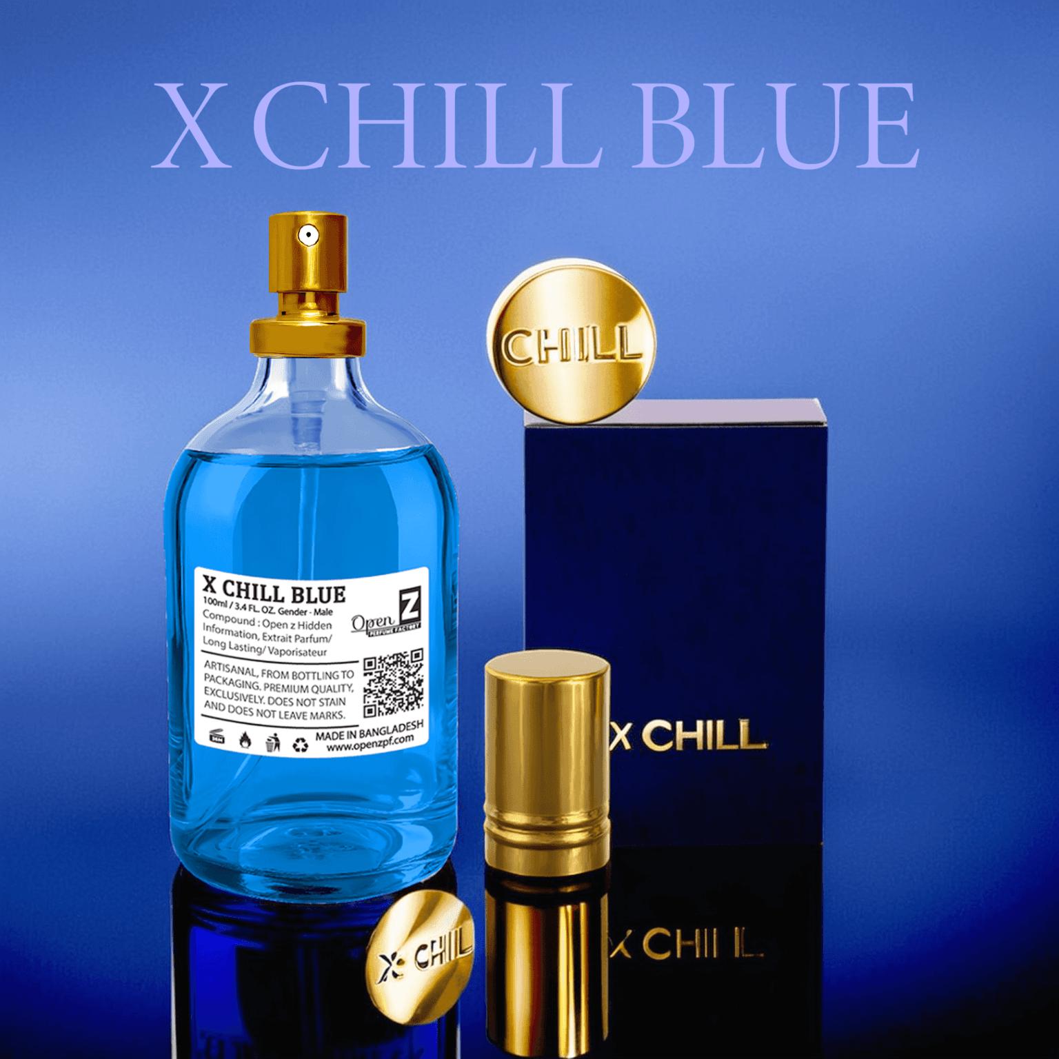 X-CHILL-BLUE-Perfume-100ML.png X CHILL BLUE Perfume 100ML - Image 1